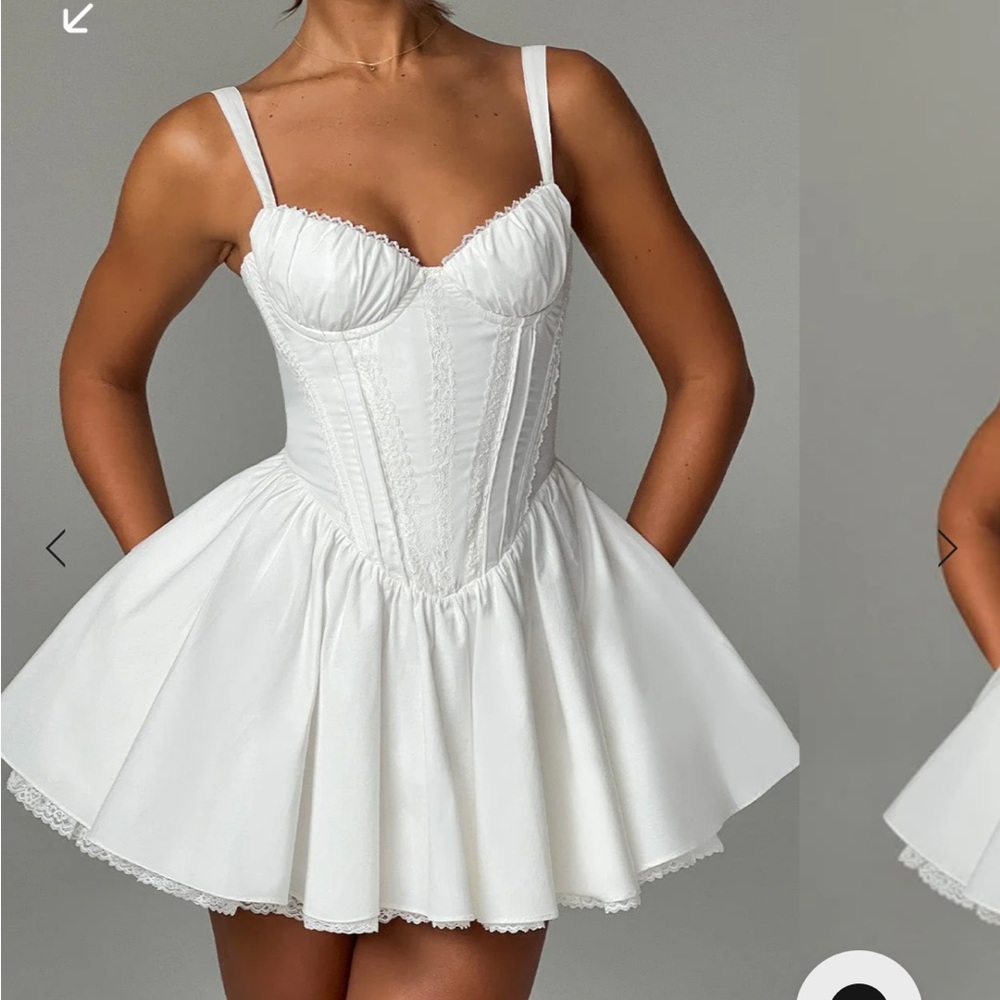 Babyboo Josie white mini dress